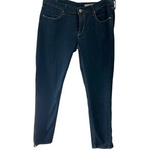H&M Skinny Low Waist dark wash women’s Jeans ankle zip size 32